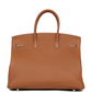 Birkin 35 Gold Togo Palladium Hardware