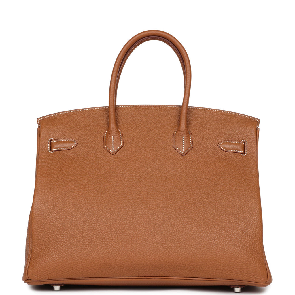 Birkin 35 Gold Togo Palladium Hardware
