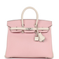 Hermès Special Order (HSS) Birkin 25 Rose Sakura and Nata Swift Brushed Gold Hardware