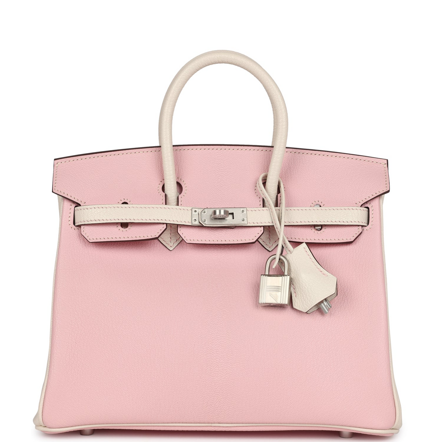 Hermès Special Order (HSS) Birkin 25 Rose Sakura and Nata Swift Brushed Gold Hardware