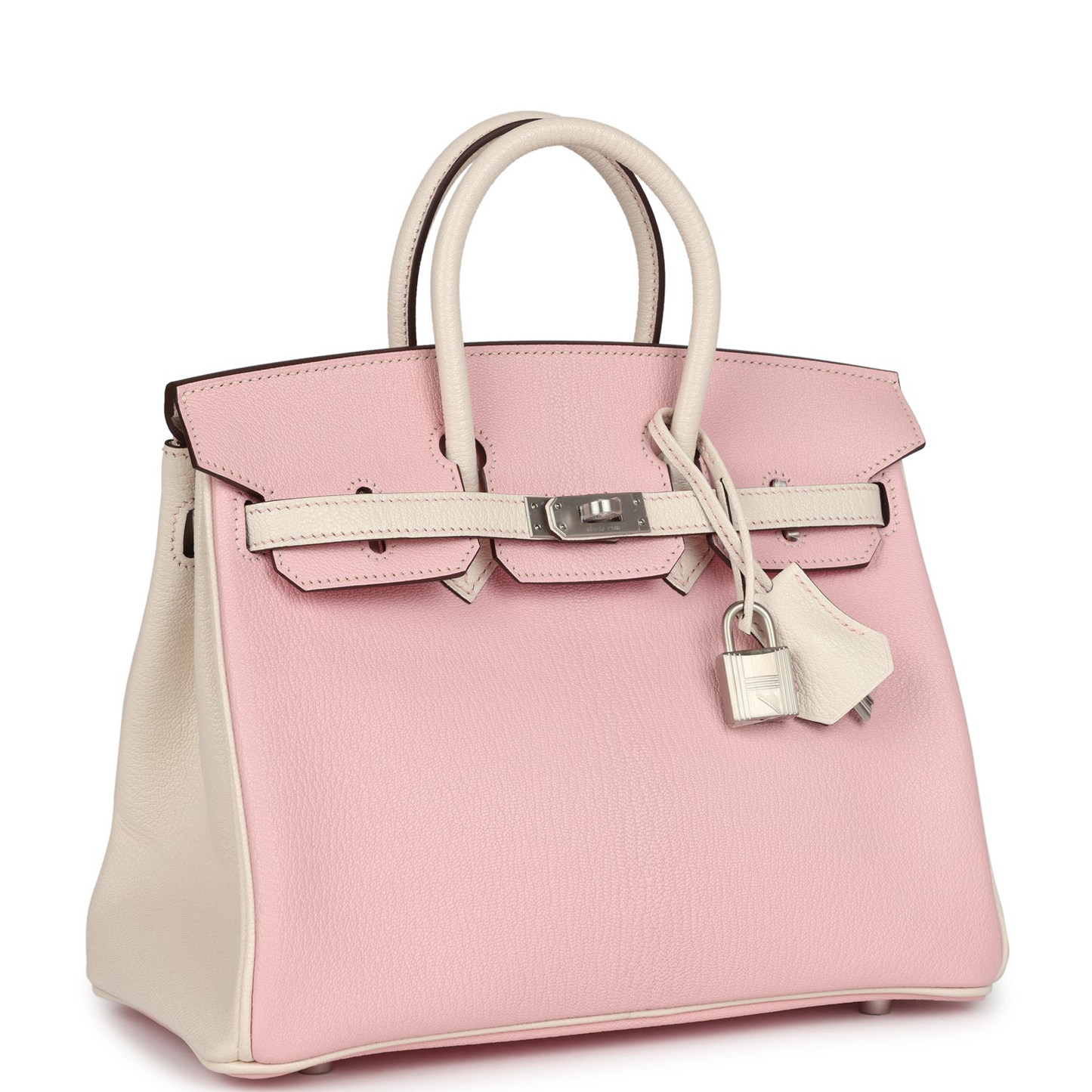 Hermès Special Order (HSS) Birkin 25 Rose Sakura and Nata Swift Brushed Gold Hardware