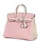 Hermès Special Order (HSS) Birkin 25 Rose Sakura and Nata Swift Brushed Gold Hardware