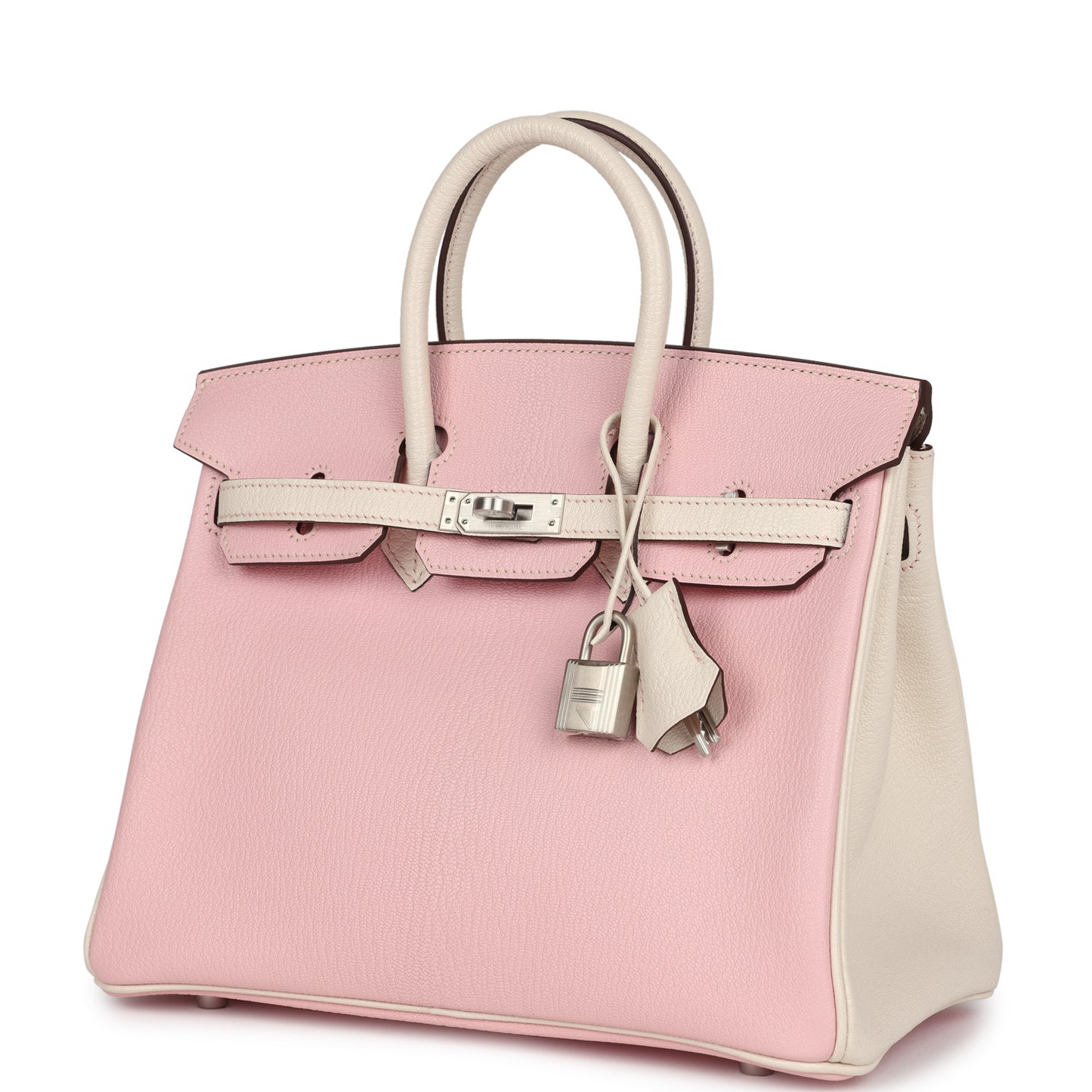 Hermès Special Order (HSS) Birkin 25 Rose Sakura and Nata Swift Brushed Gold Hardware