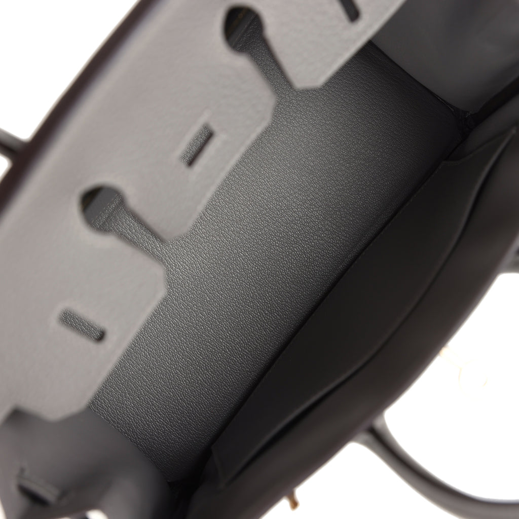 Birkin 25 Gris Meyer Togo Permabrass Hardware