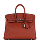 Birkins 25 Cuirve Verso Taurillon Novillo Palladium Hardware