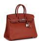 Birkins 25 Cuirve Verso Taurillon Novillo Palladium Hardware