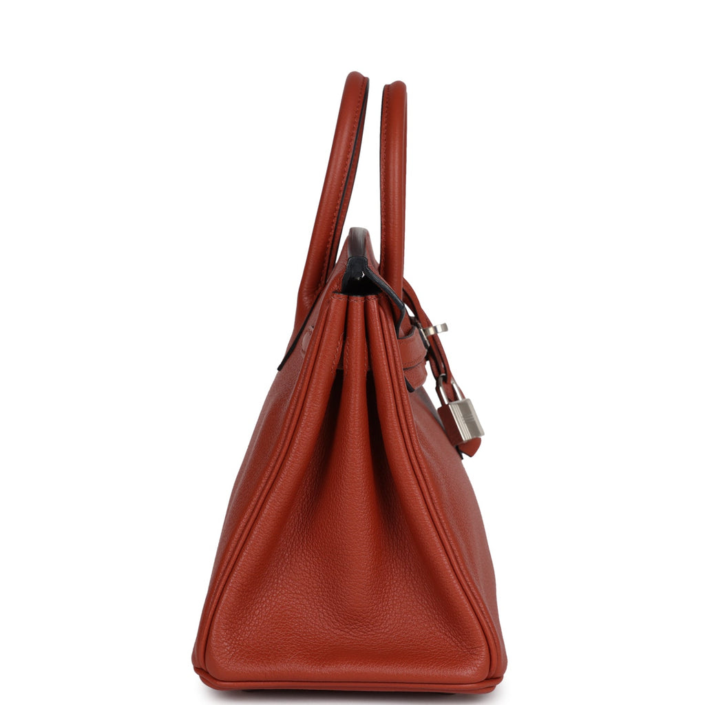 Birkins 25 Cuirve Verso Taurillon Novillo Palladium Hardware
