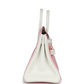 Hermès Special Order (HSS) Birkin 25 Rose Sakura and White Clemence Brushed Gold Hardware