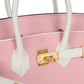 Hermès Special Order (HSS) Birkin 25 Rose Sakura and White Clemence Brushed Gold Hardware