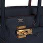 Birkin 30 Bleu Indigo and Rouge H Contour Epsom Gold Hardware