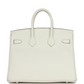 Birkin 25 Mushroom Togo Palladium Hardware