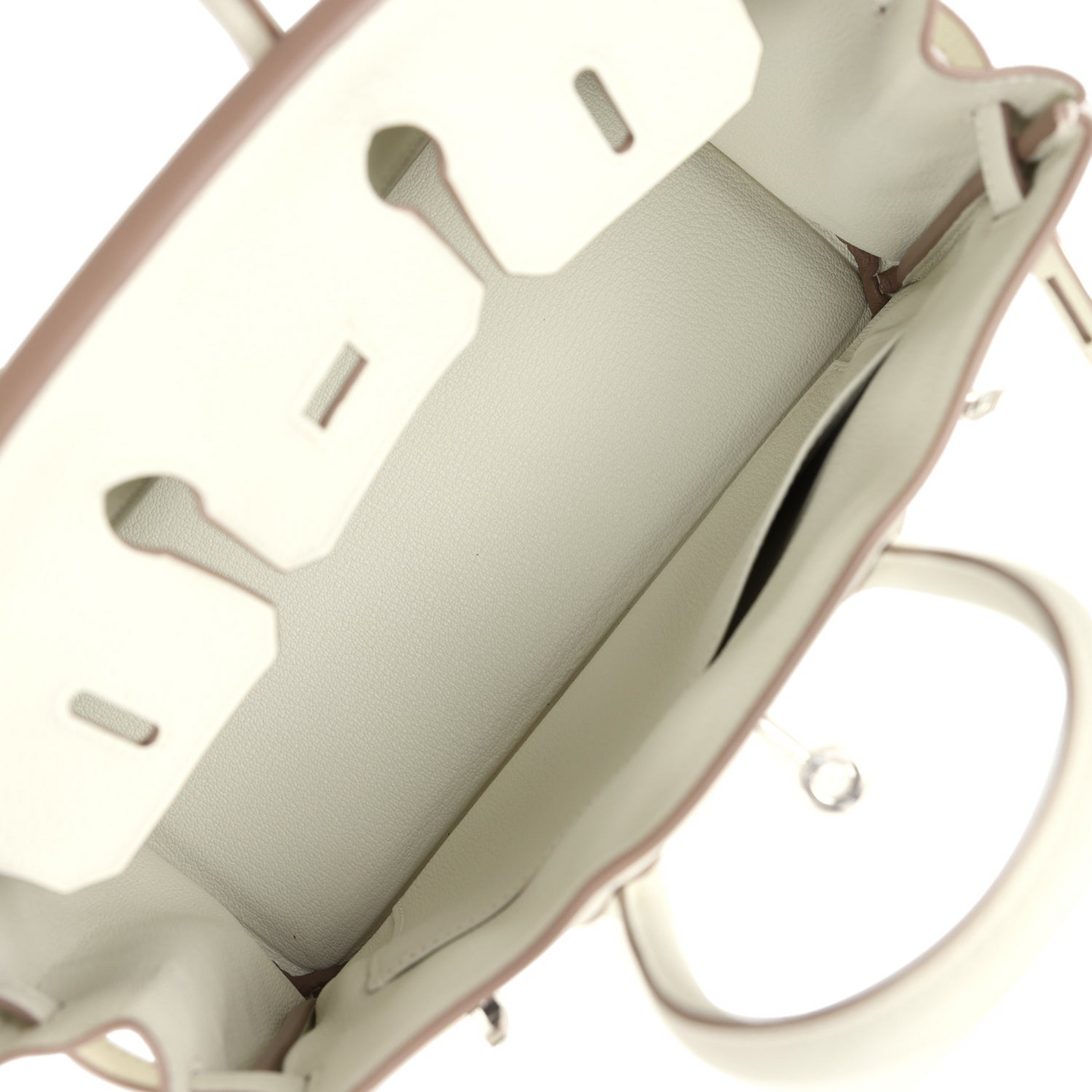 Birkin 25 Mushroom Togo Palladium Hardware