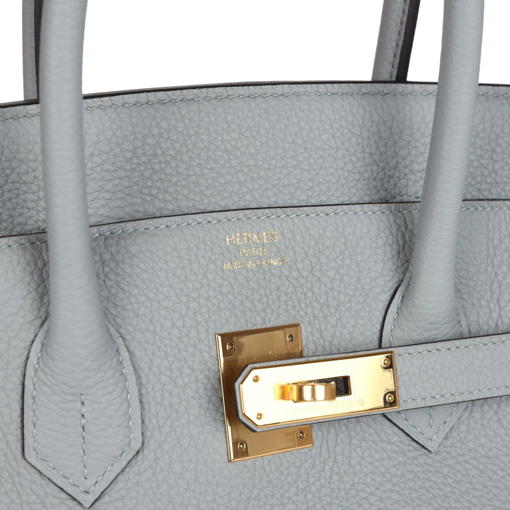 Birkin 35 Bleu Glacier Togo Gold Hardware