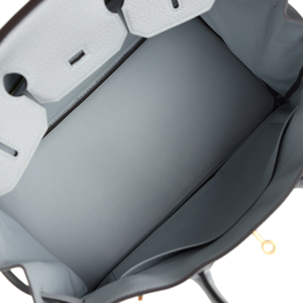 Birkin 35 Bleu Glacier Togo Gold Hardware