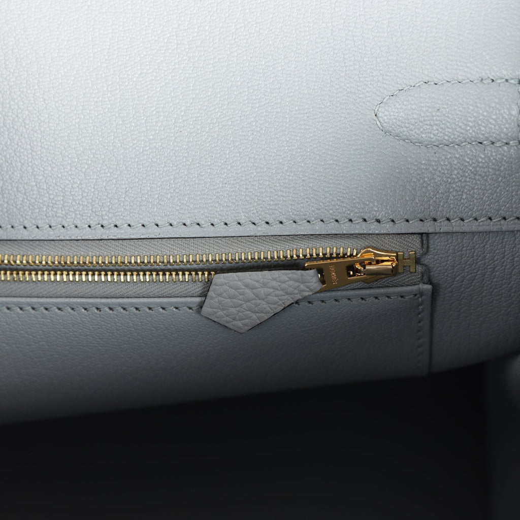 Birkin 35 Bleu Glacier Togo Gold Hardware