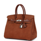 Birkin 25 Vintage Noisette Doblis and Box Palladium Hardware