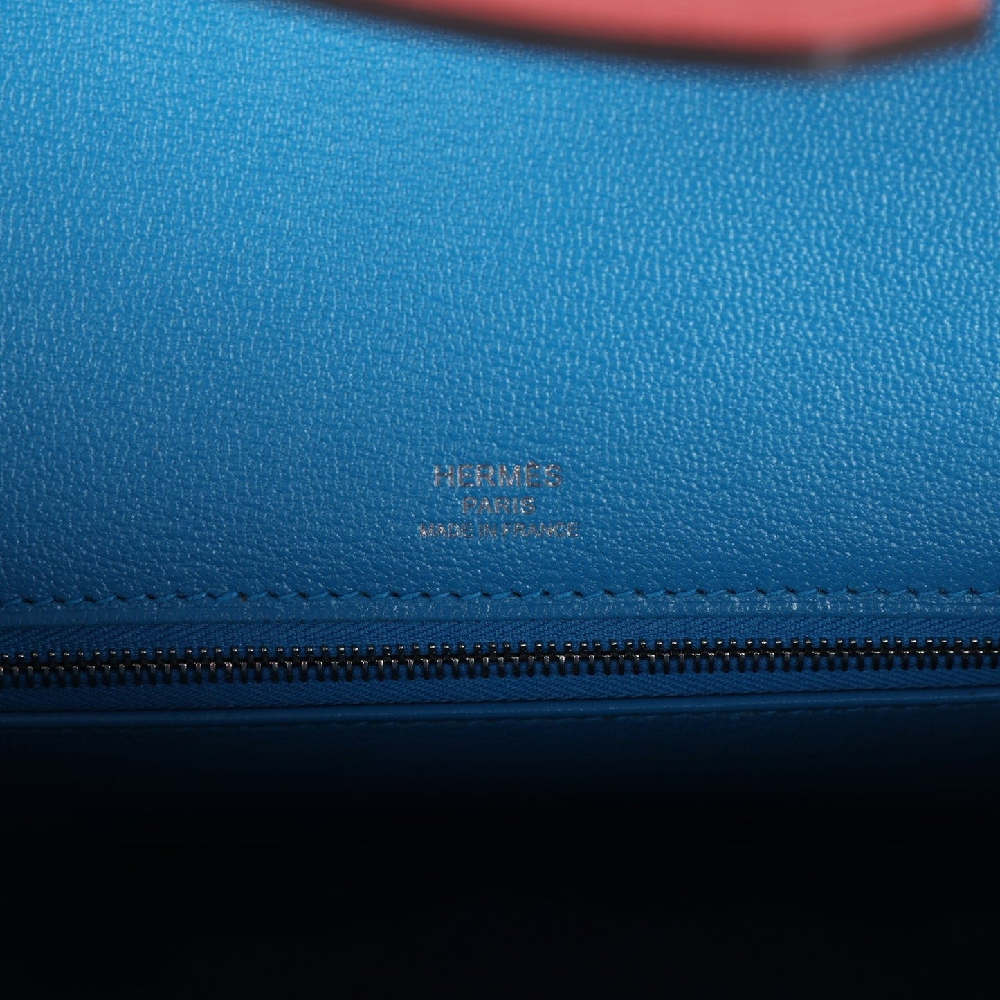 Birkin 30 Casaque Sellier Rouge De Coeur and Rose Extreme Epsom Palladium Hardware