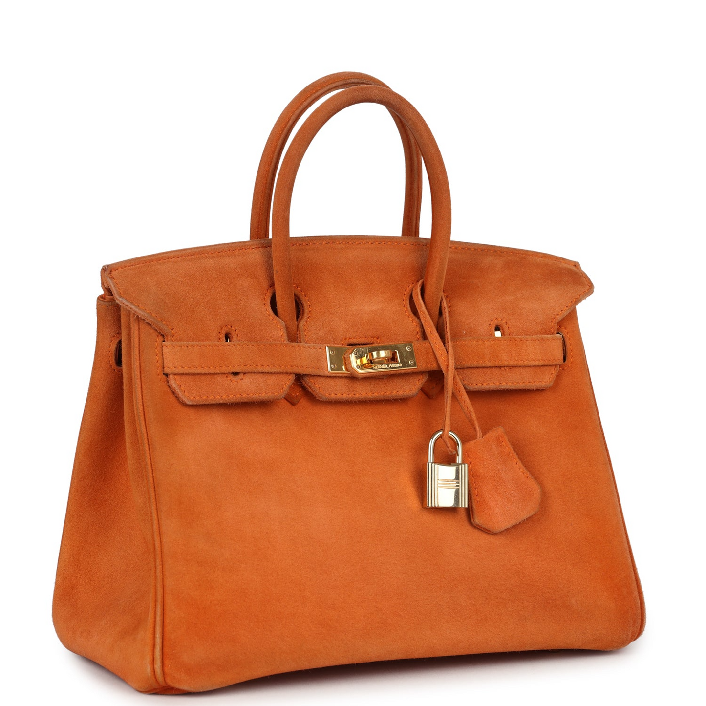 Birkin 25 Orange Doblis Gold Hardware