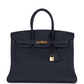 Birkin 35 Bleu Nuit Togo Gold Hardware
