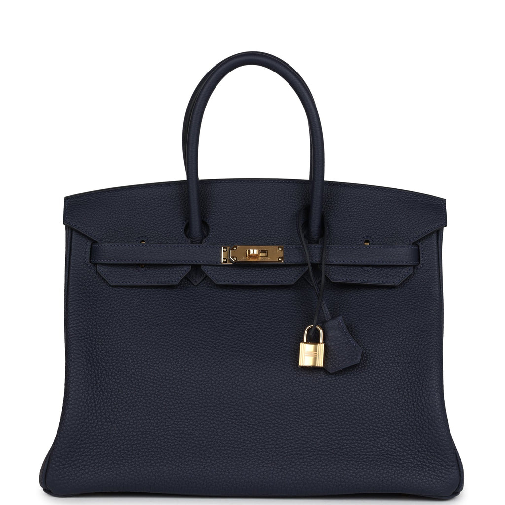 Birkin 35 Bleu Nuit Togo Gold Hardware