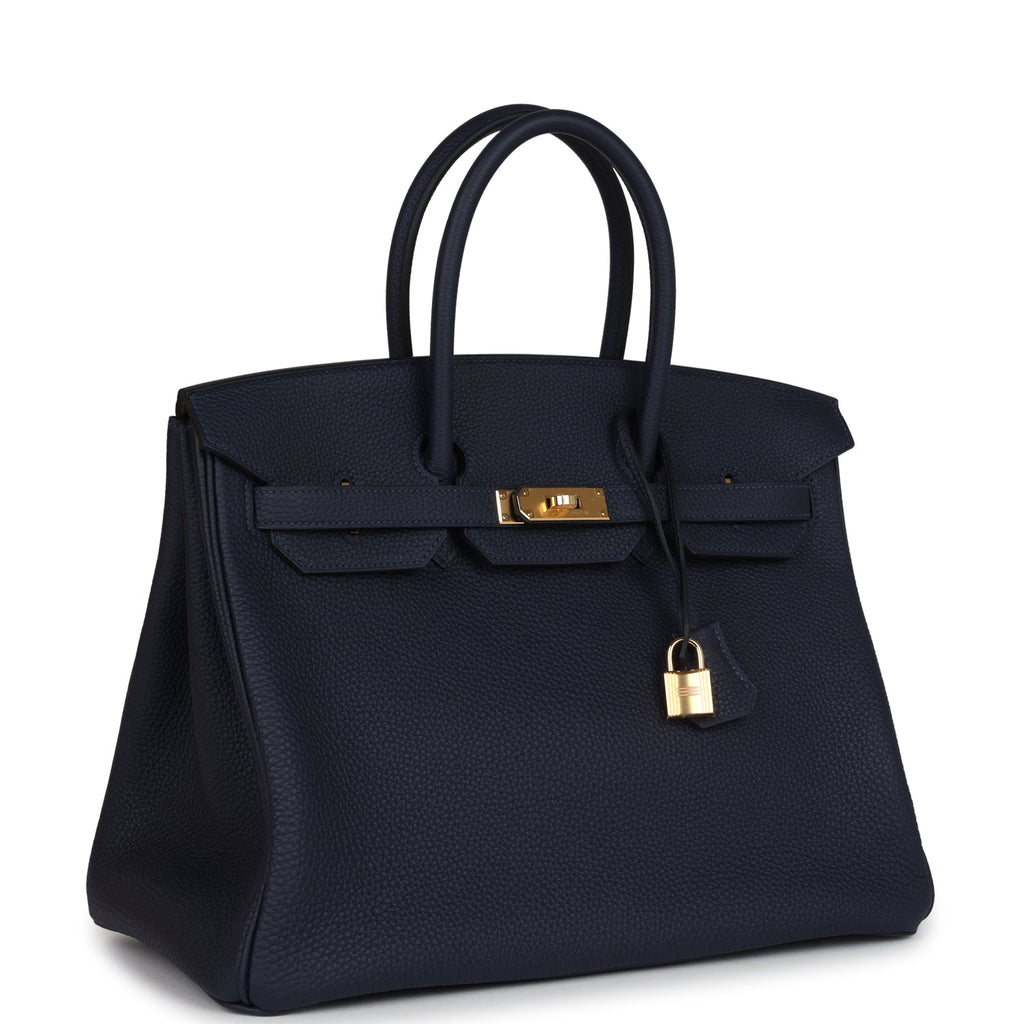 Birkin 35 Bleu Nuit Togo Gold Hardware