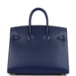Birkins 25 Bleu Saphir Box Gold Hardware