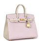 Special Order (HSS) Birkin Sellier 25 Mauve Pale and Craie Epsom Brushed Gold Hardware