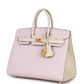 Hermès Special Order (HSS) Birkin 25 Sellier Mauve Pale and Craie Epsom Brushed Gold Hardware