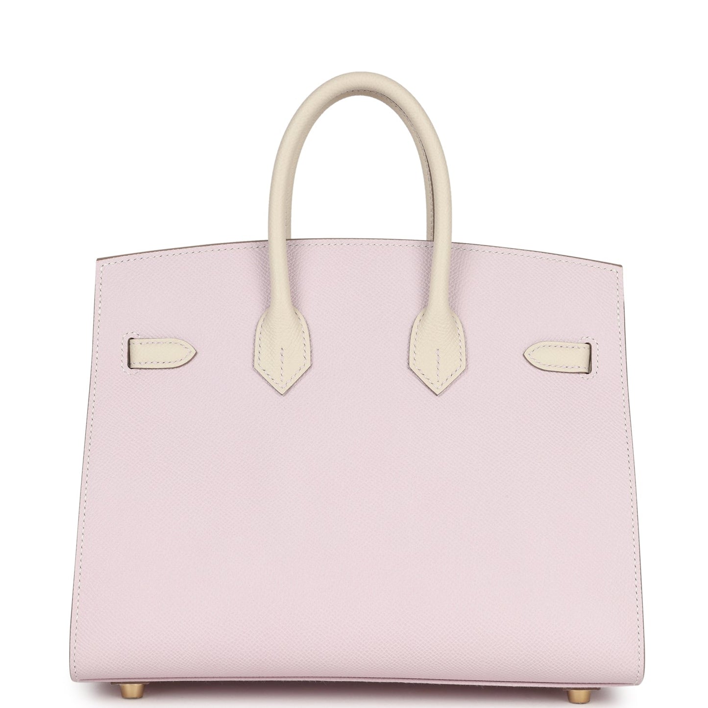 Special Order (HSS) Birkin Sellier 25 Mauve Pale and Craie Epsom Brushed Gold Hardware