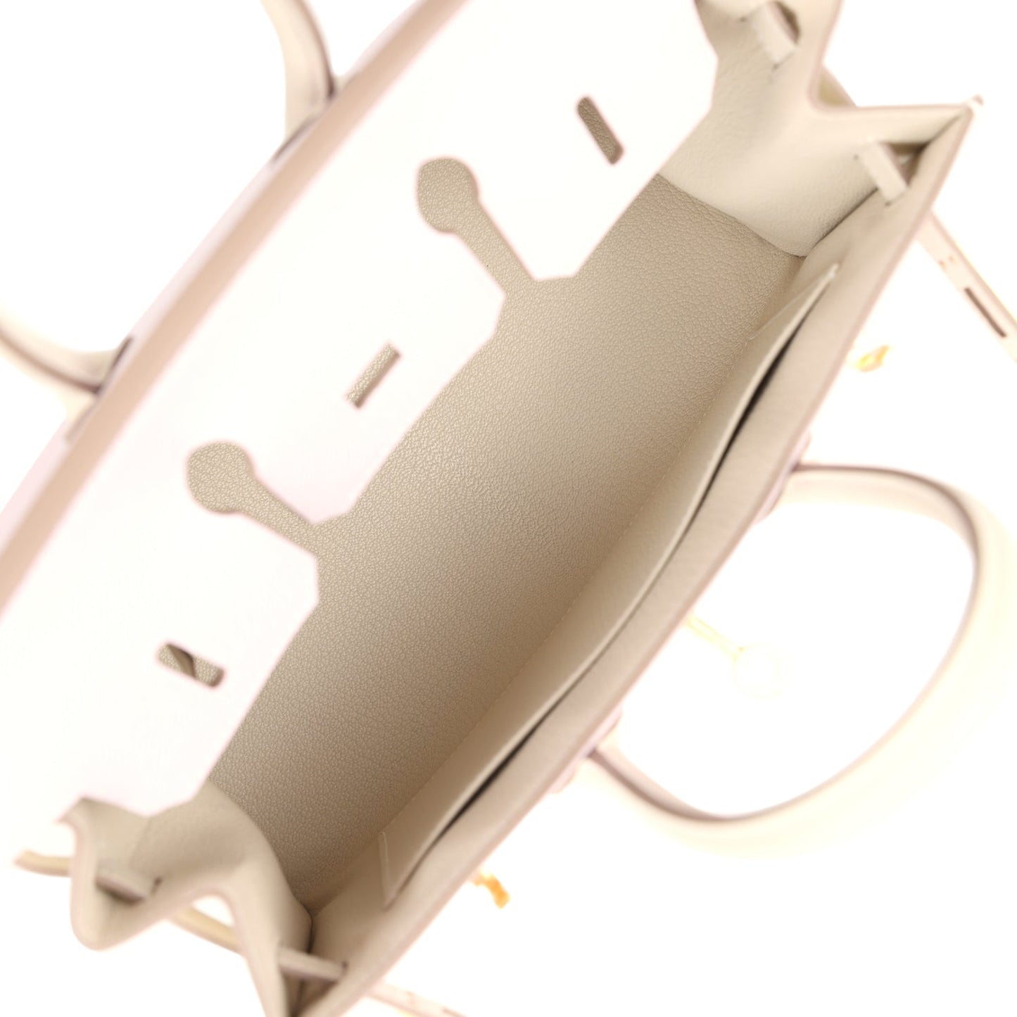 Special Order (HSS) Birkin Sellier 25 Mauve Pale and Craie Epsom Brushed Gold Hardware