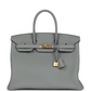 Birkin 35 Gris Mouette Togo Gold Hardware