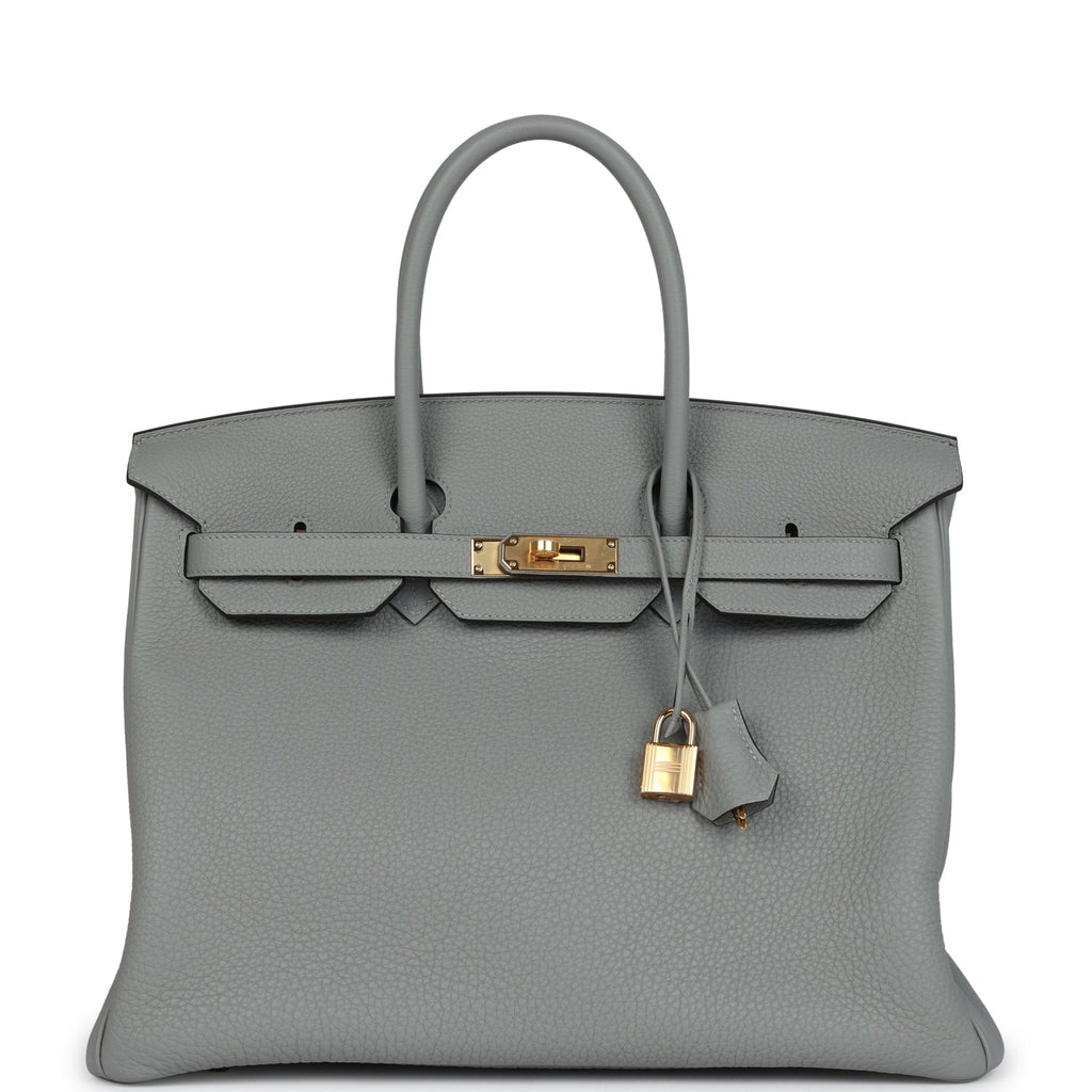 Birkin 35 Gris Mouette Togo Gold Hardware