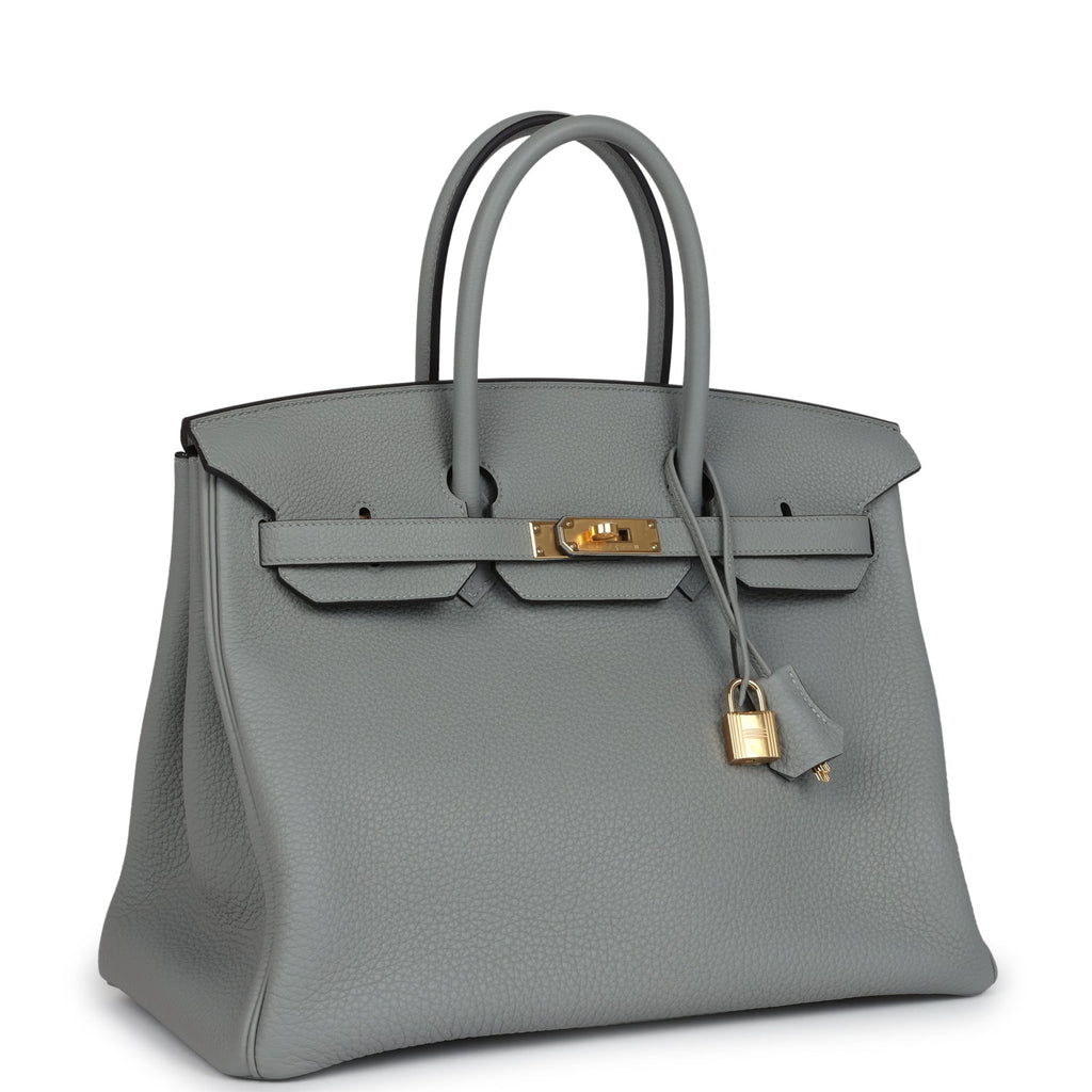 Birkin 35 Gris Mouette Togo Gold Hardware