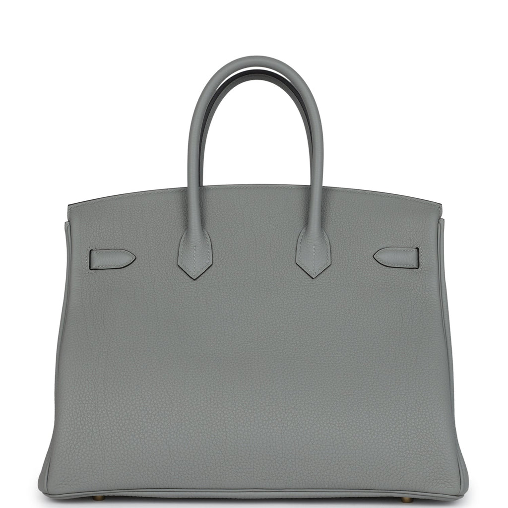 Birkin 35 Gris Mouette Togo Gold Hardware