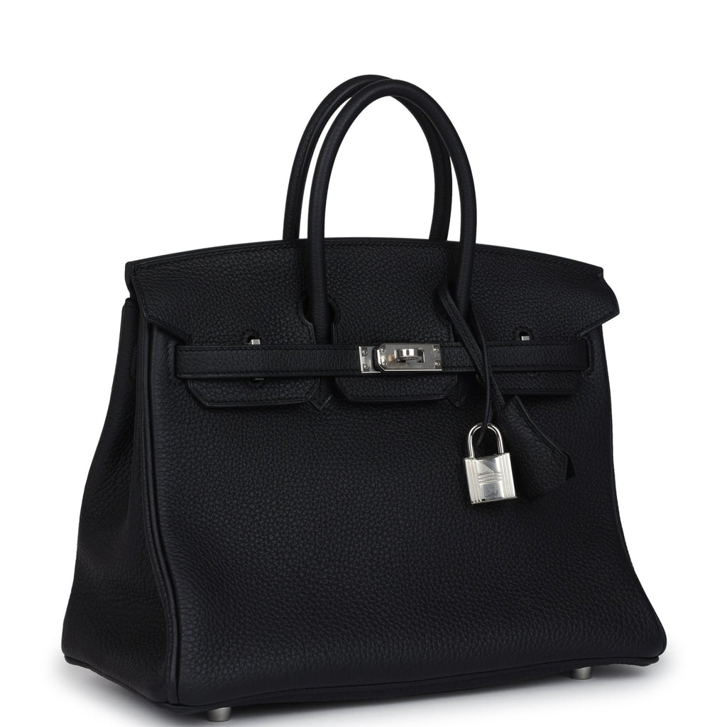 Birkins 25 Black Togo Palladium Hardware