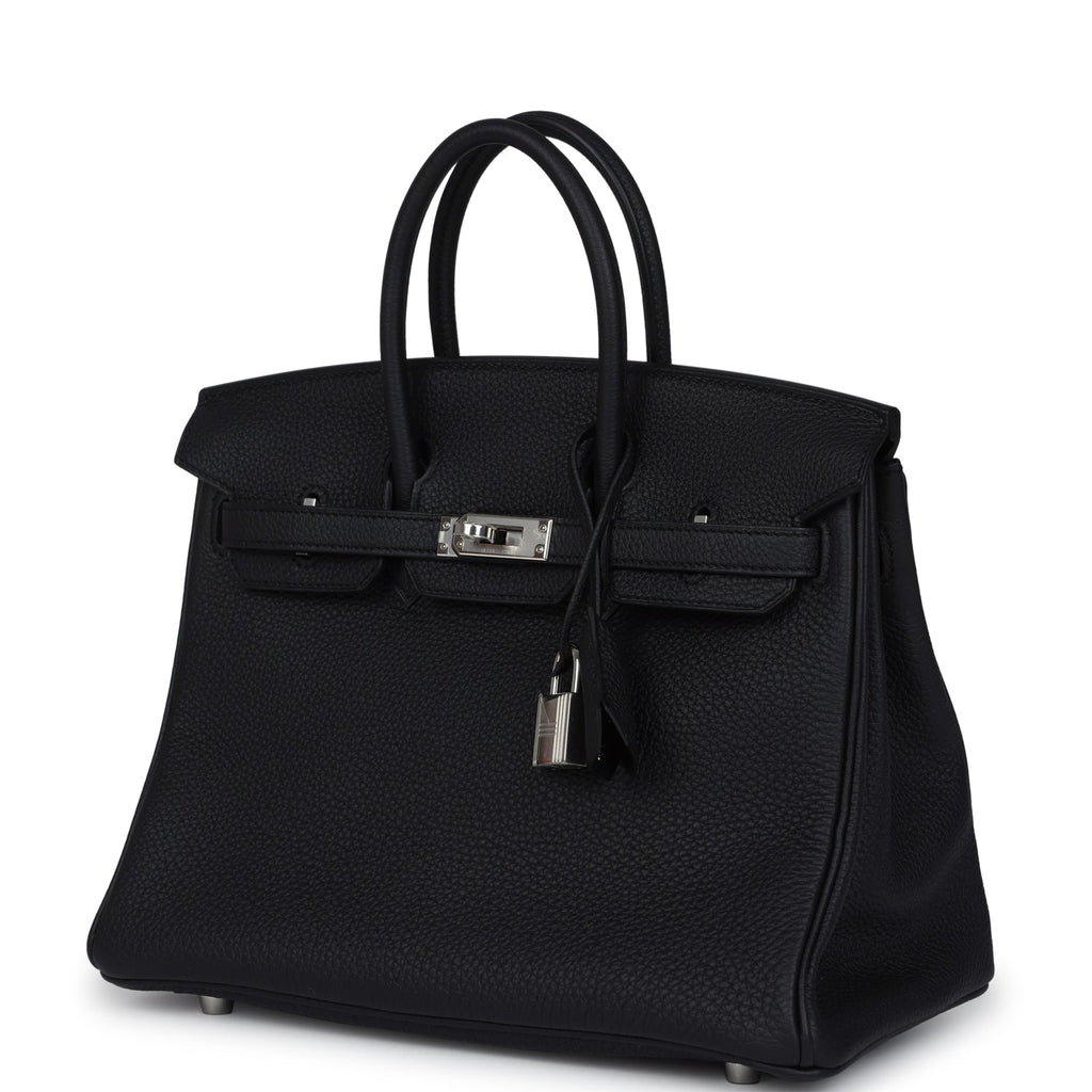 Birkins 25 Black Togo Palladium Hardware