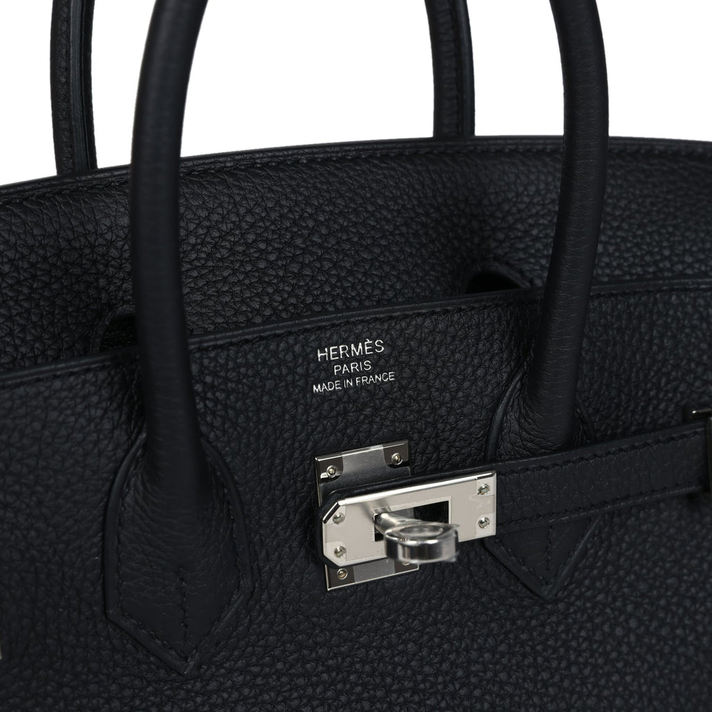 Birkins 25 Black Togo Palladium Hardware