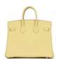 Birkin 25 Jaune Poussin Togo Palladium Hardware