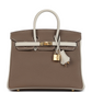 Hermès Special Order (HSS) Birkin 25 Etoupe and Craie Togo Gold Hardware