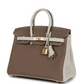 Hermès Special Order (HSS) Birkin 25 Etoupe and Craie Togo Gold Hardware