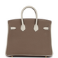 Hermès Special Order (HSS) Birkin 25 Etoupe and Craie Togo Gold Hardware