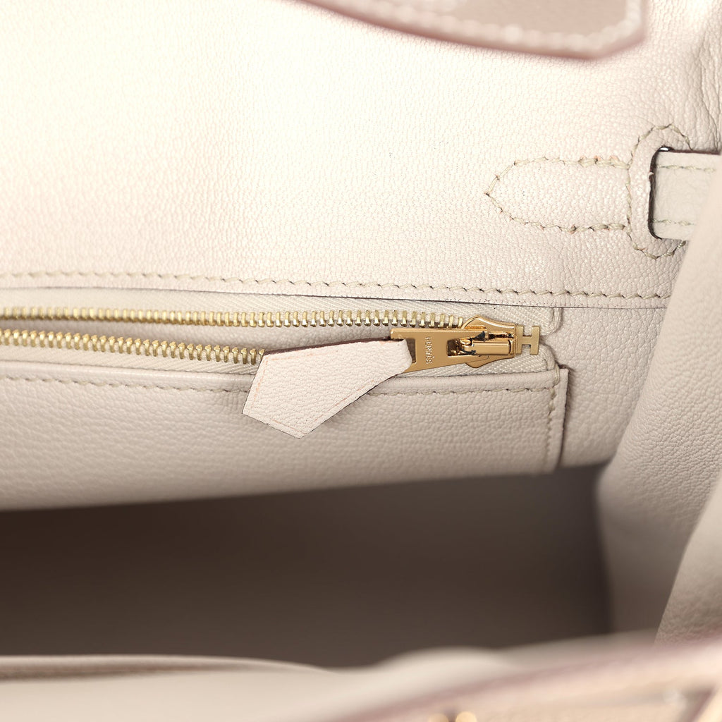 Hermès Special Order (HSS) Birkin 25 Etoupe and Craie Togo Gold Hardware