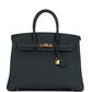 Birkin 35 Vert Fonce Togo Gold Hardware