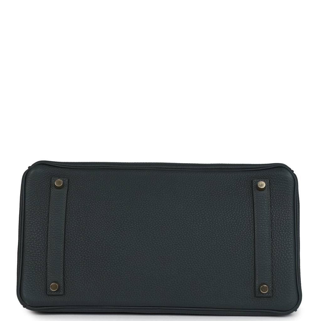 Birkin 35 Vert Fonce Togo Gold Hardware