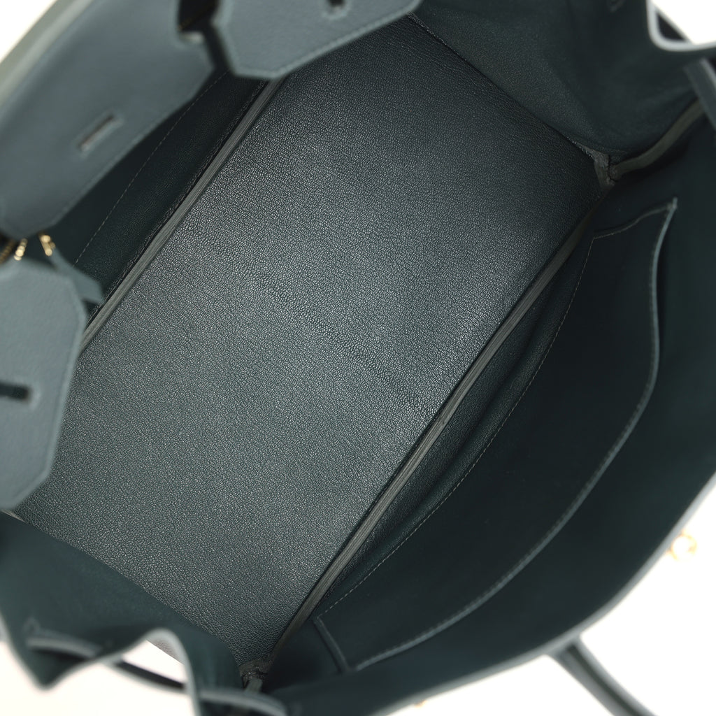 Birkin 35 Vert Fonce Togo Gold Hardware