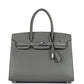 Birkin Sellier 30 Gris Meyer Madame Palladium Hardware
