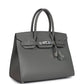 Birkin Sellier 30 Gris Meyer Madame Palladium Hardware