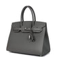 Birkin Sellier 30 Gris Meyer Madame Palladium Hardware