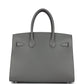 Birkin Sellier 30 Gris Meyer Madame Palladium Hardware