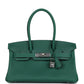 Shoulder Birkin Light 29 Vert Moyen Evercolor Palladium Hardware